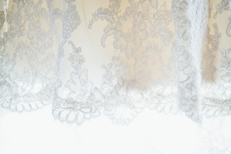 beautiful lace detail from wedding dress