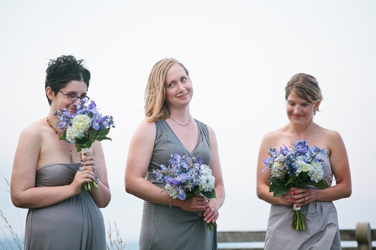 candid image from wedding ceremony at the Seacoast Science Center