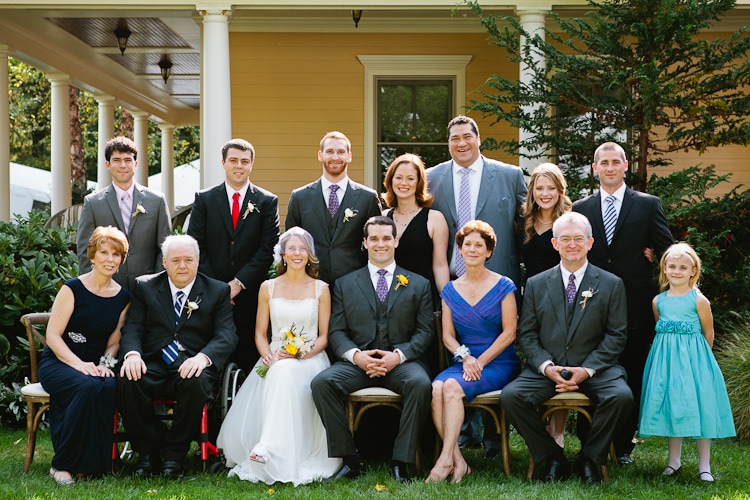 family wedding portrait in Walpole MA