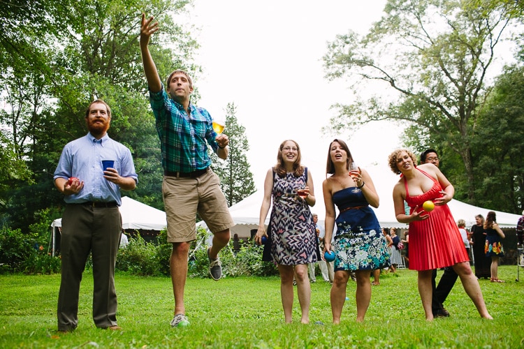 backyard Massachusetts wedding photography