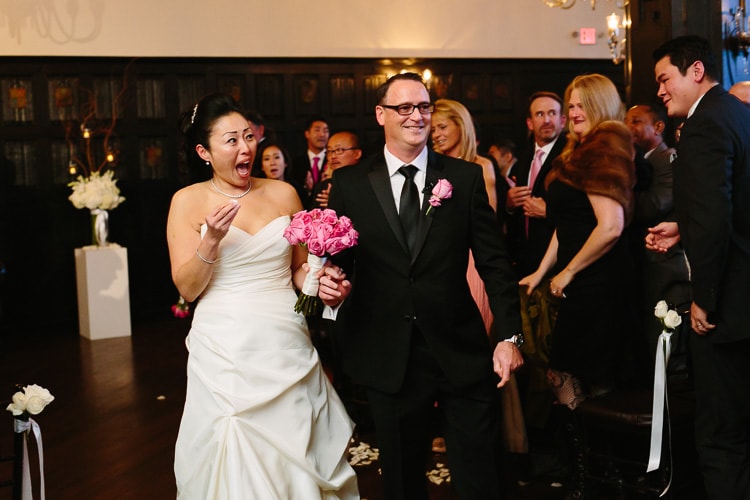 wedding ceremony at Alden Castle