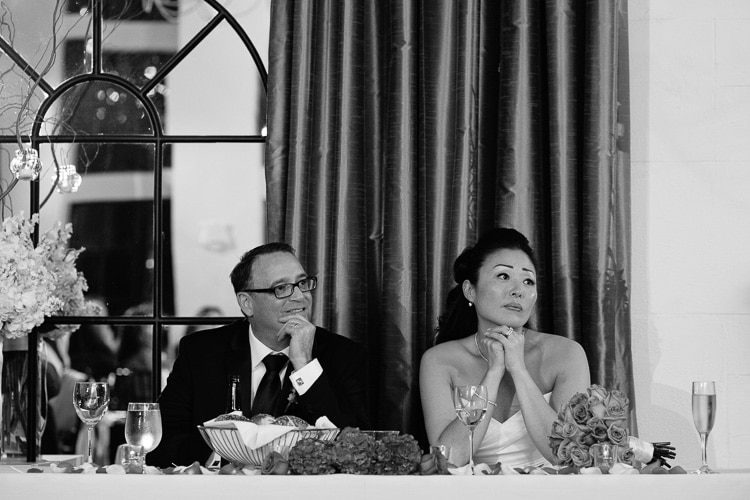 photograph of wedding toast at Alden Castle