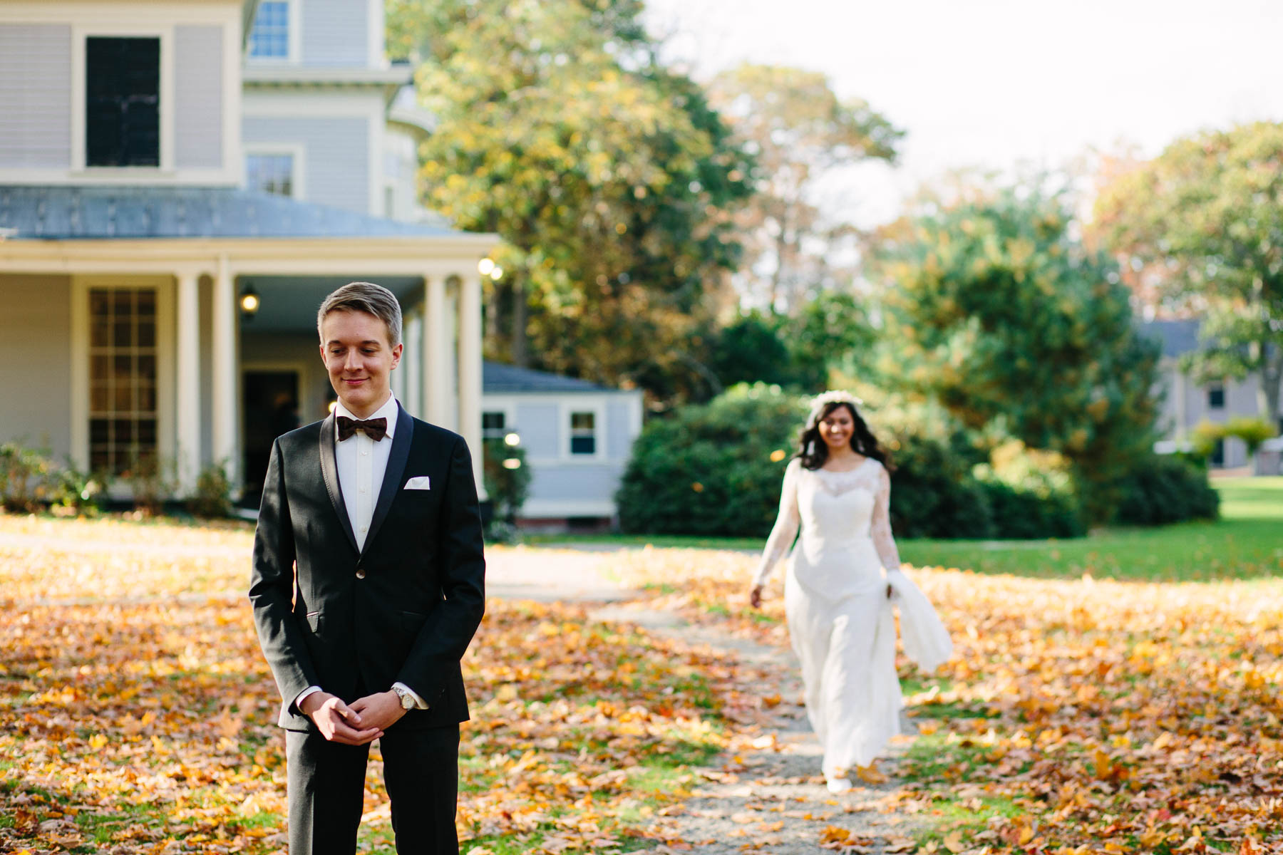 October Lyman Estate wedding of Alexandra and Robert | Kelly Benvenuto Photography | Boston Wedding Photographer