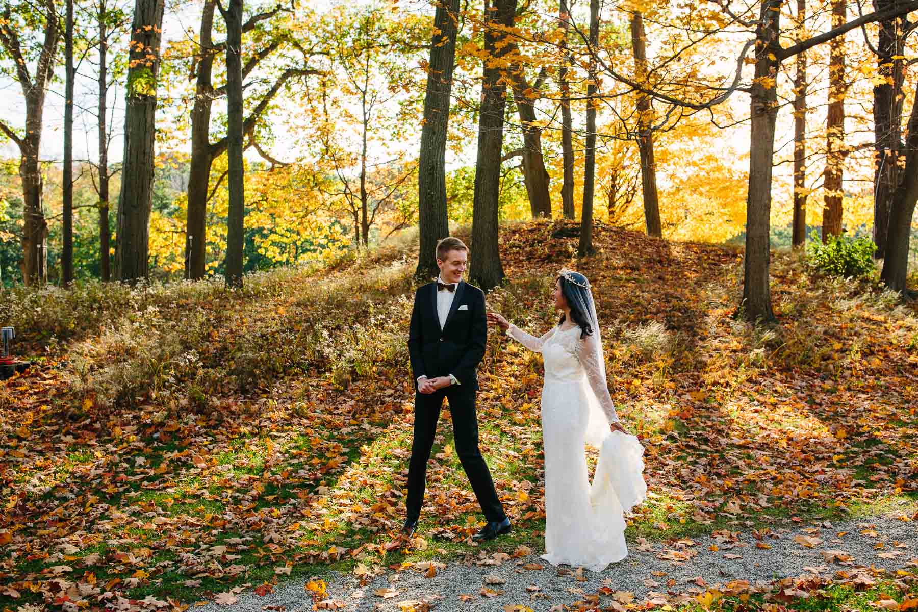 October Lyman Estate wedding of Alexandra and Robert | Kelly Benvenuto Photography | Boston Wedding Photographer