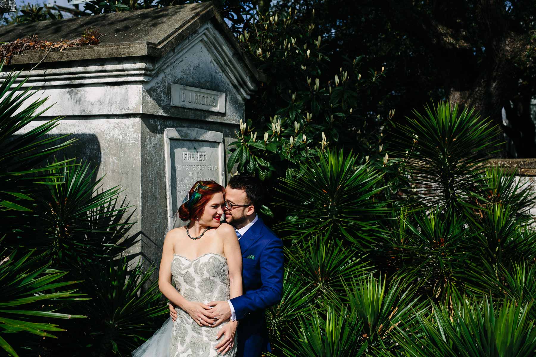 New Orleans cemetery wedding photos | Day after portrait session in Lafayette Cemetery | Kelly Benvenuto Photography