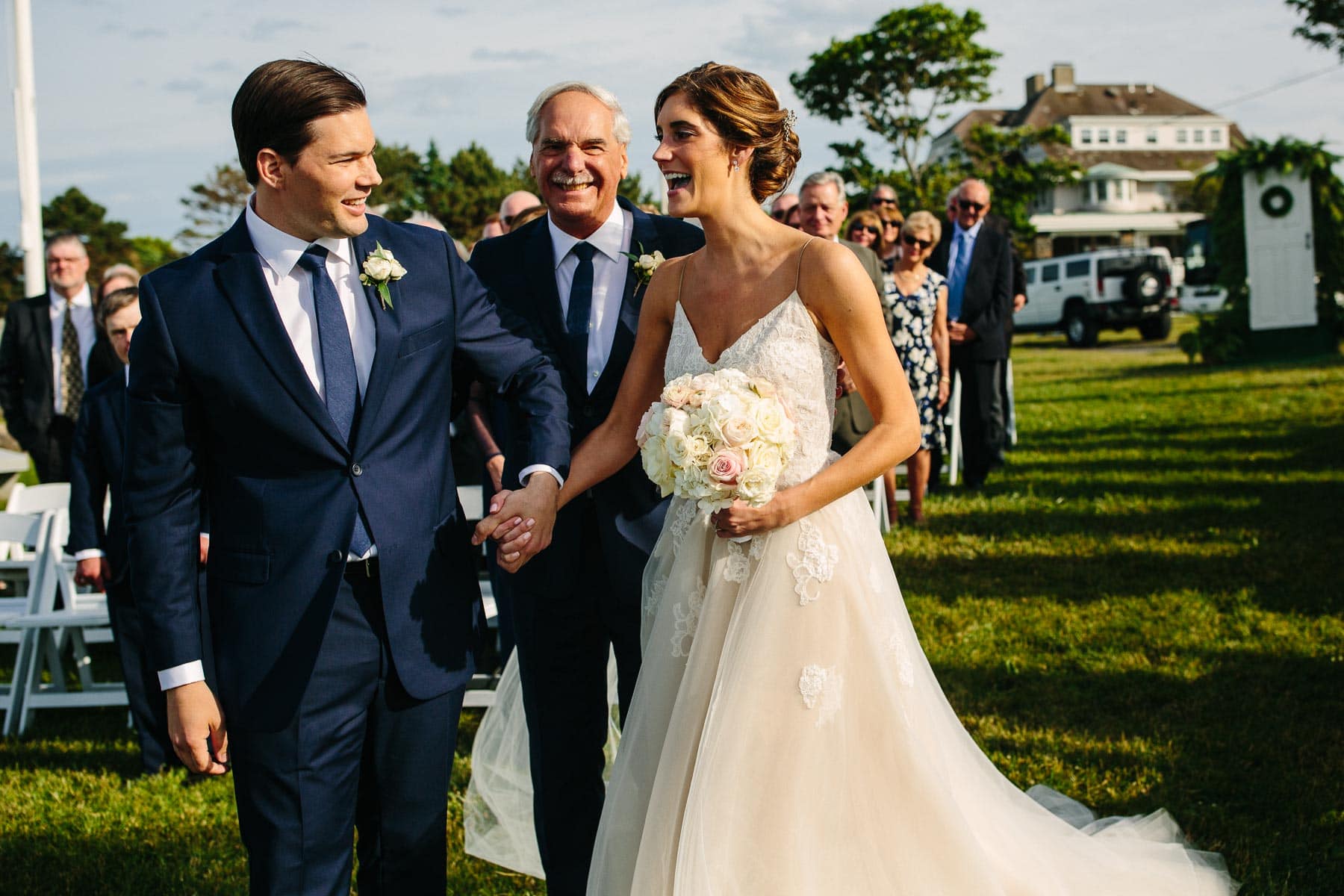 Corinthian Yacht Club wedding of Danielle and Dave, Marblehead, MA | Kelly Benvenuto Photography | Boston Wedding Photographer