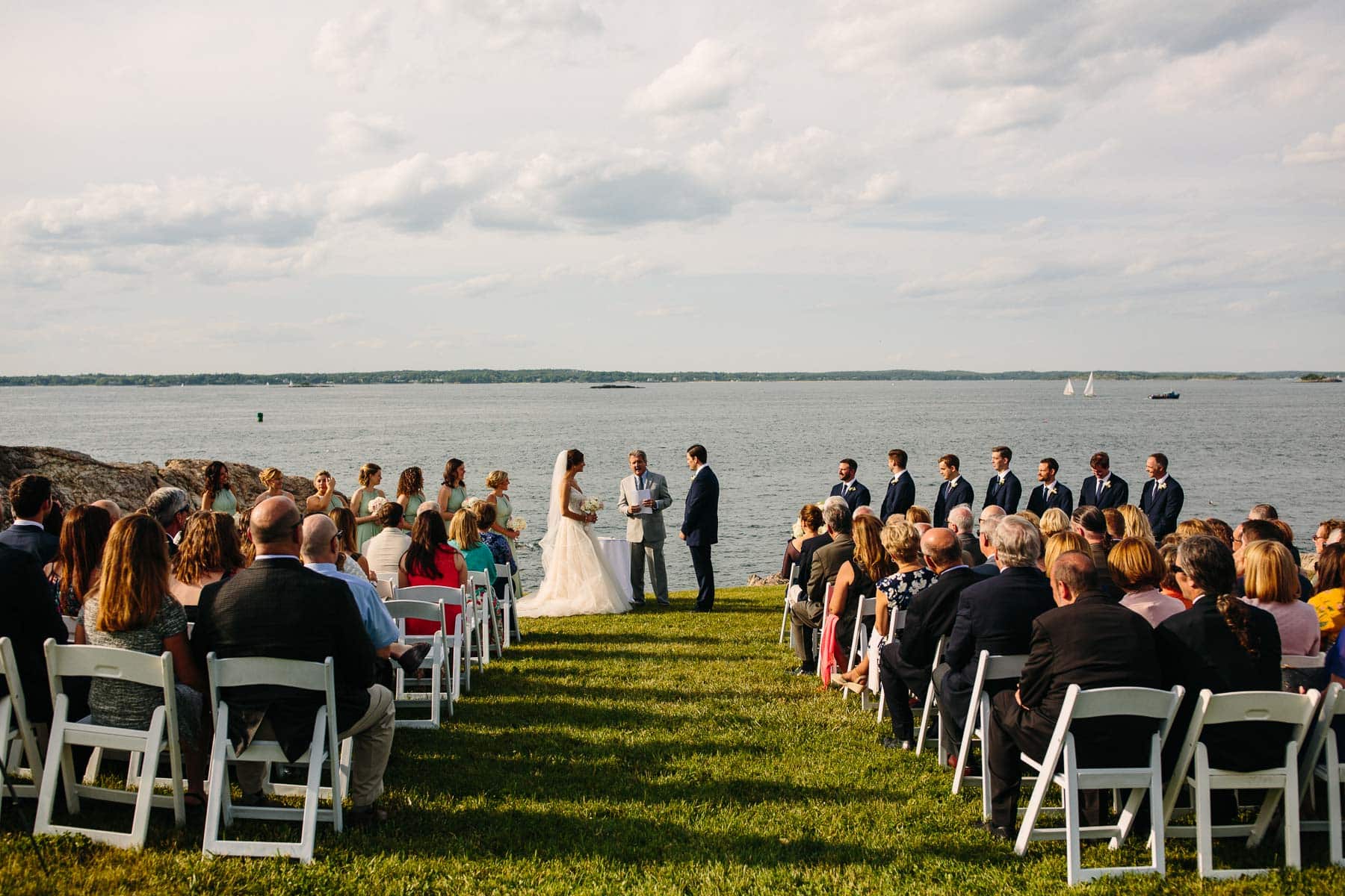 Corinthian Yacht Club wedding of Danielle and Dave, Marblehead, MA | Kelly Benvenuto Photography | Boston Wedding Photographer