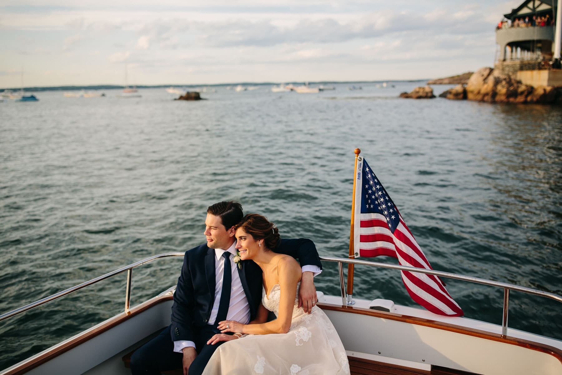 Corinthian Yacht Club wedding of Danielle and Dave, Marblehead, MA | Kelly Benvenuto Photography | Boston Wedding Photographer