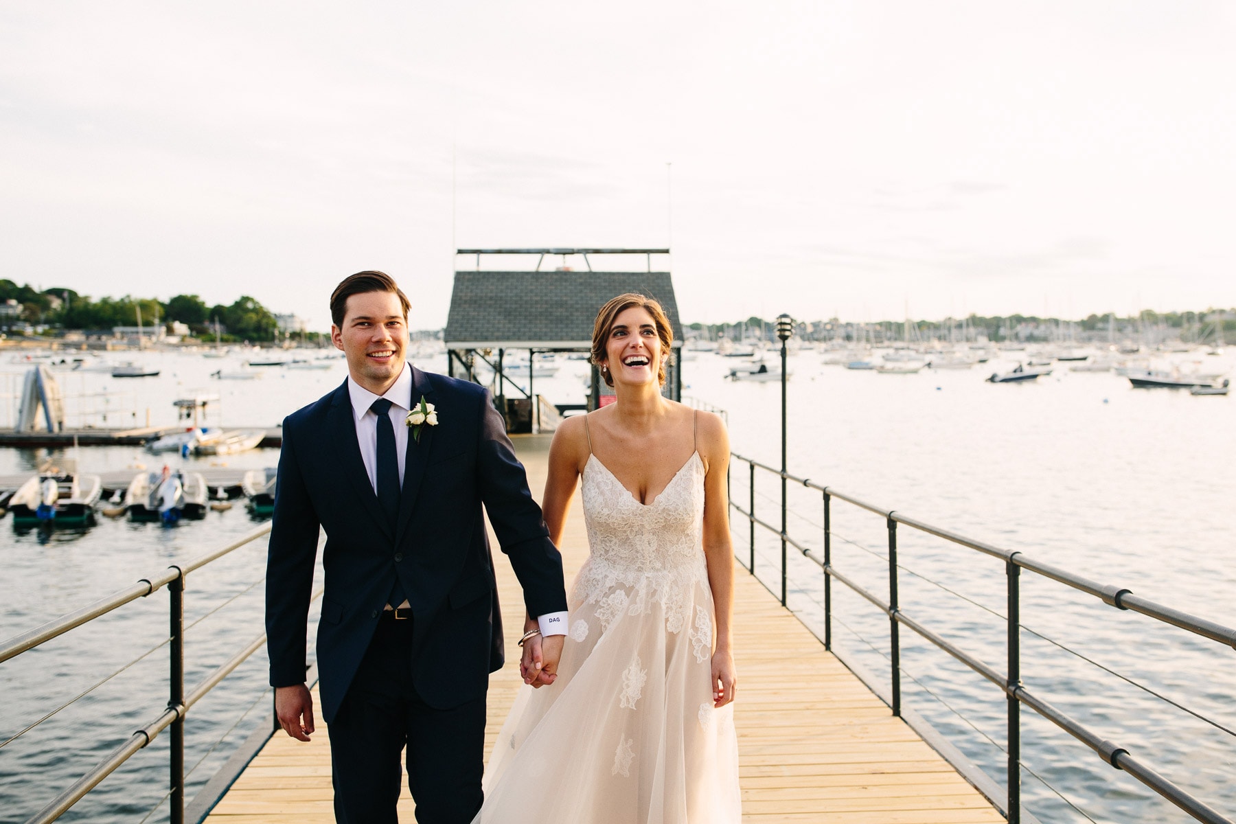 Corinthian Yacht Club wedding of Danielle and Dave, Marblehead, MA | Kelly Benvenuto Photography | Boston Wedding Photographer