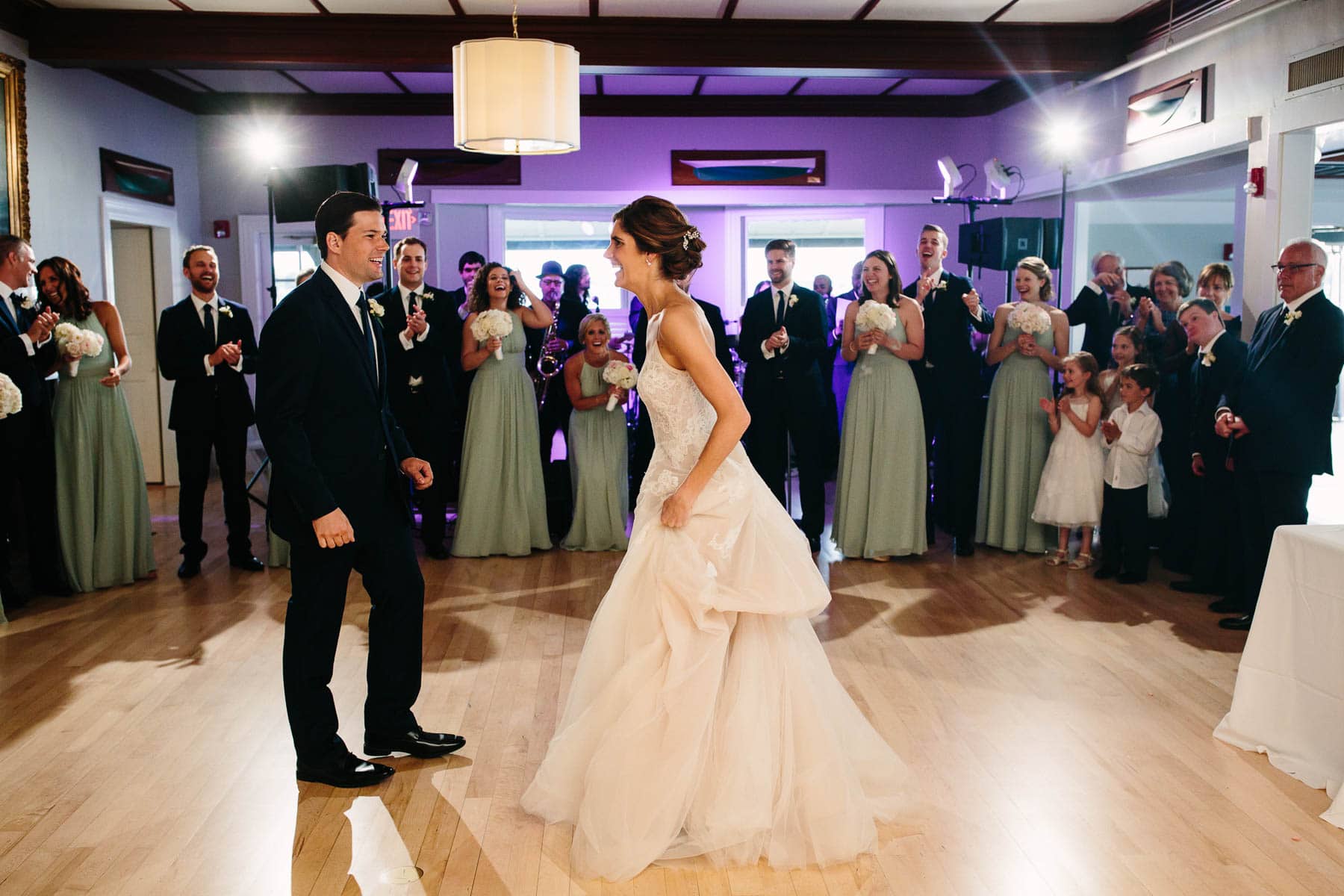 Corinthian Yacht Club wedding of Danielle and Dave, Marblehead, MA | Kelly Benvenuto Photography | Boston Wedding Photographer