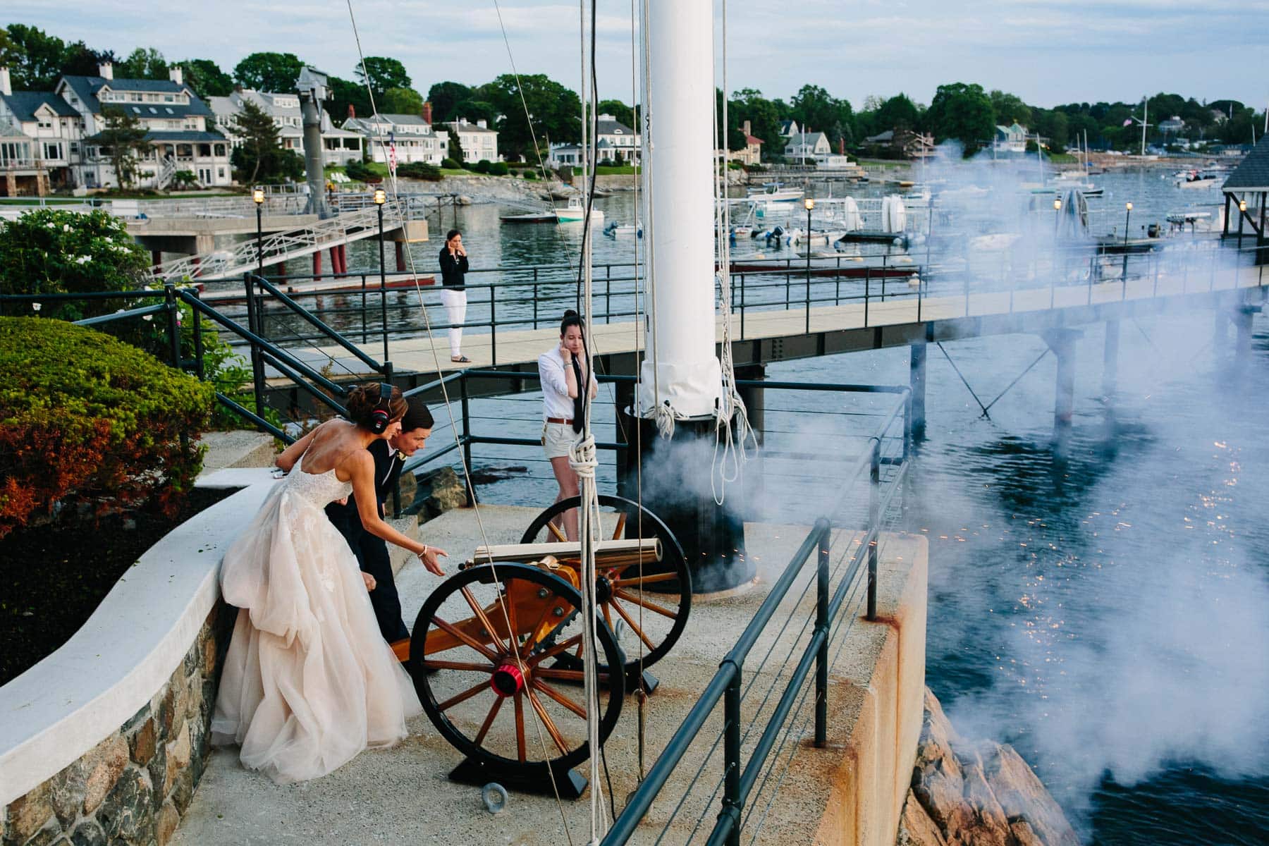 Corinthian Yacht Club wedding of Danielle and Dave, Marblehead, MA | Kelly Benvenuto Photography | Boston Wedding Photographer