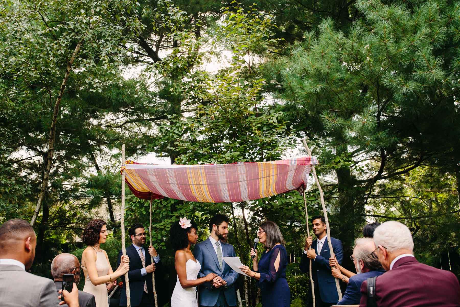 multicultural backyard wedding ceremony  | Kelly Benvenuto Photography