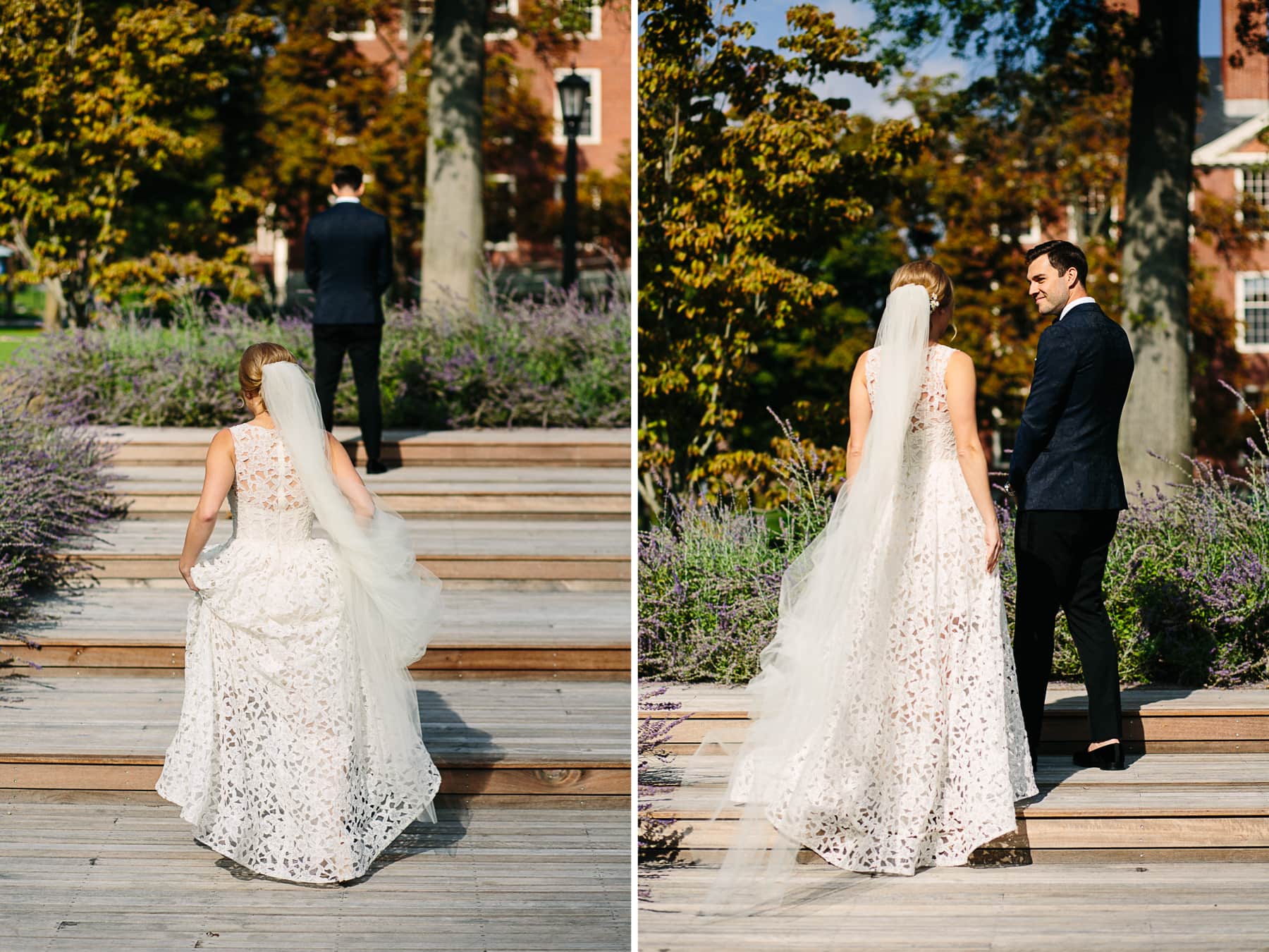 wedding portraits at Radcliffe on Harvard's campus | Kelly Benvenuto Photography