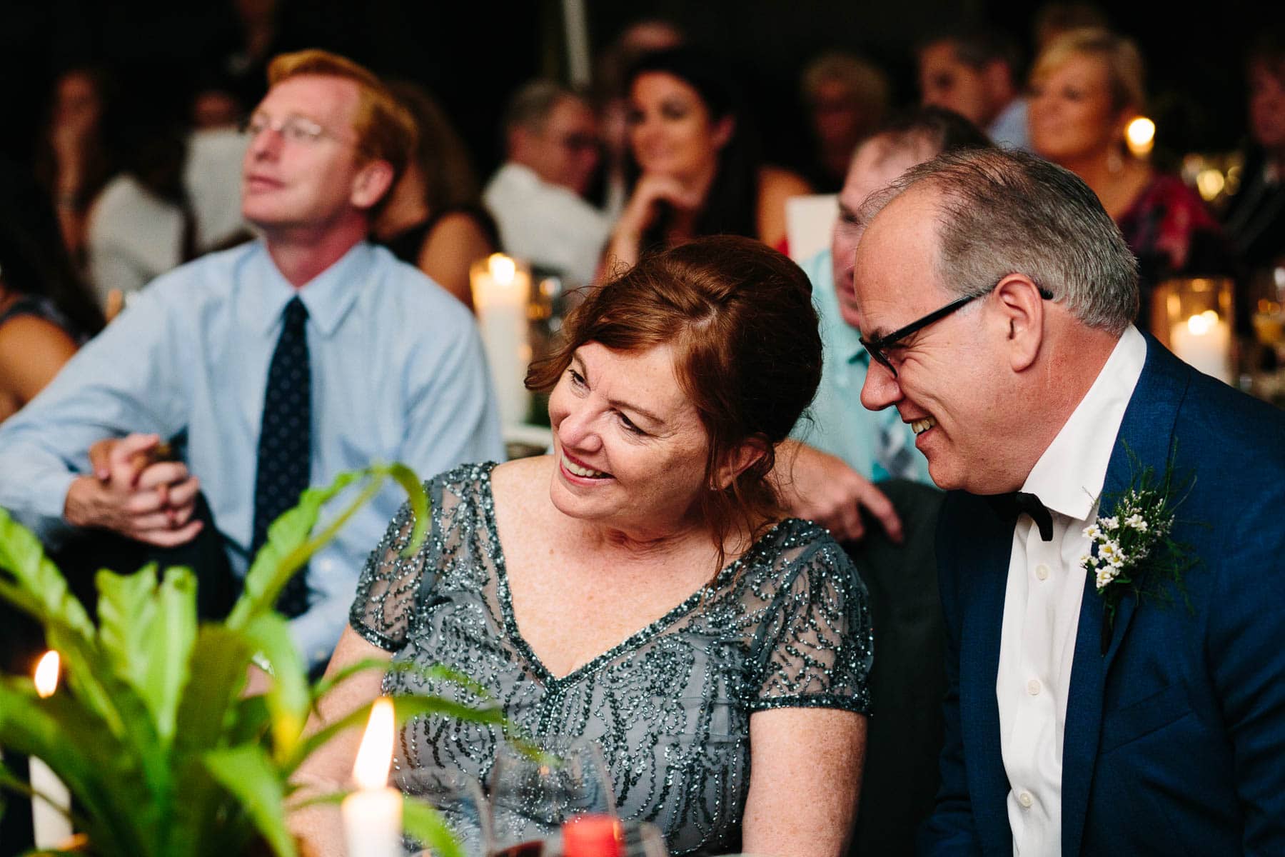 laughter during toasts | Kelly Benvenuto Photography
